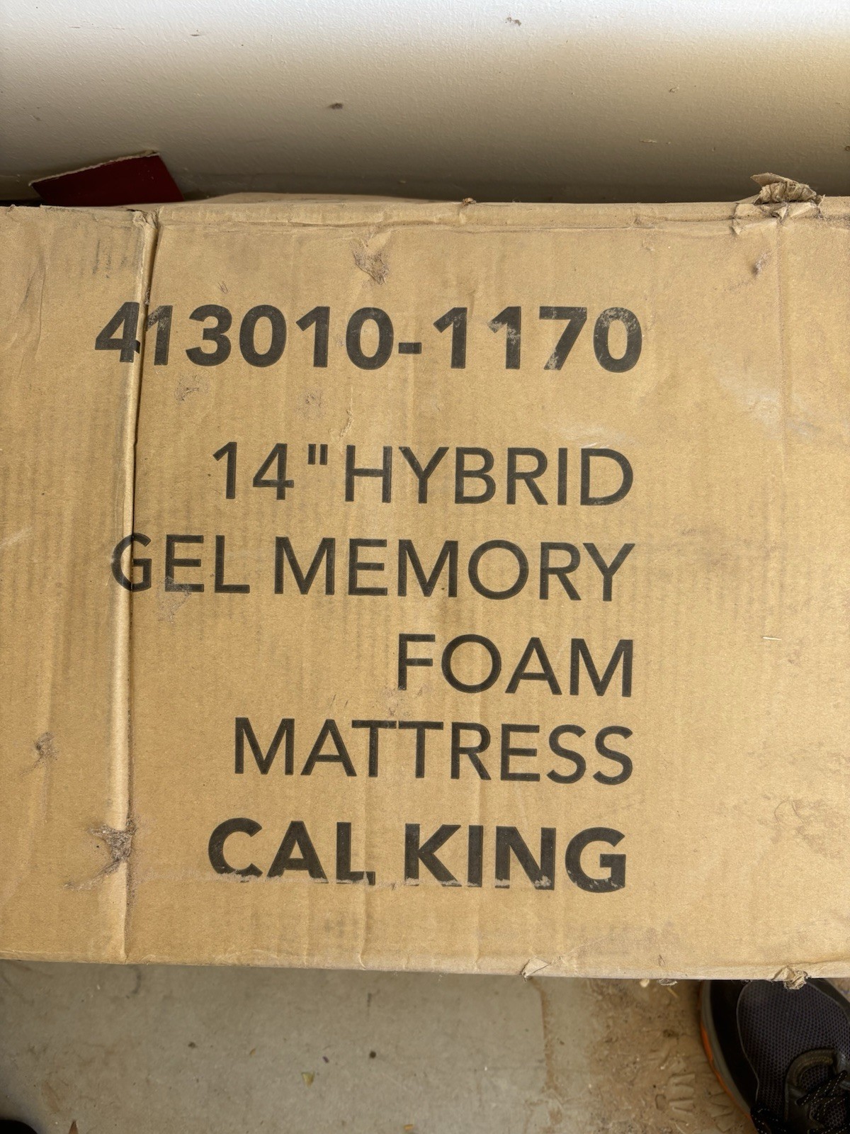 Classic Brands 14” Hybrid Gel Memory Foam California King.
