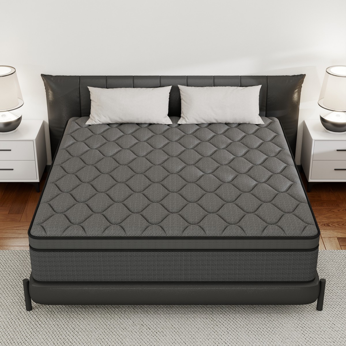 8″/12″/14″ Gel Memory Foam Mattress Pocket Spring Twin Full Queen King in a Box
