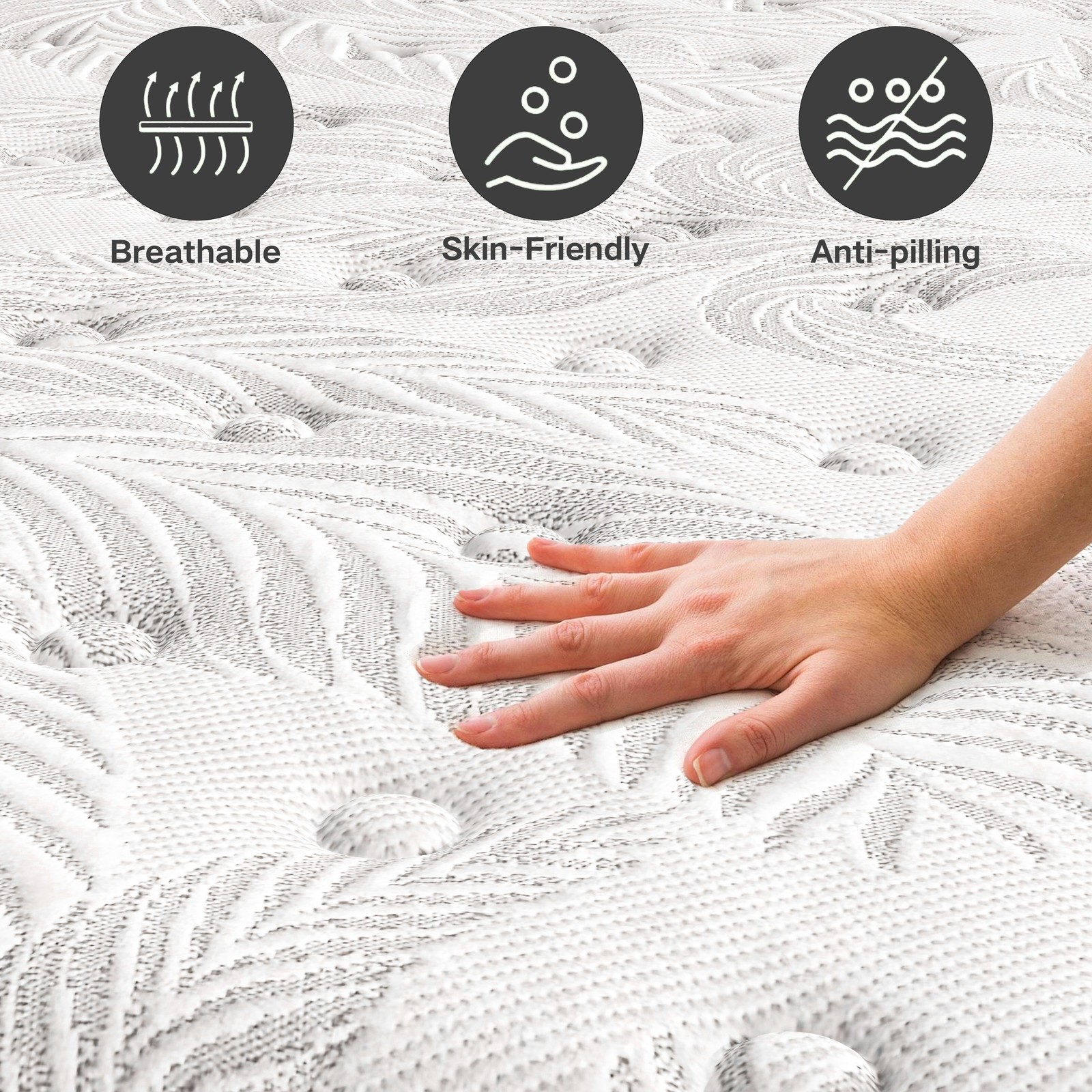12/14 Inch Gel Memory Foam Innerspring Hybrid Mattress Full Queen King Sizes
