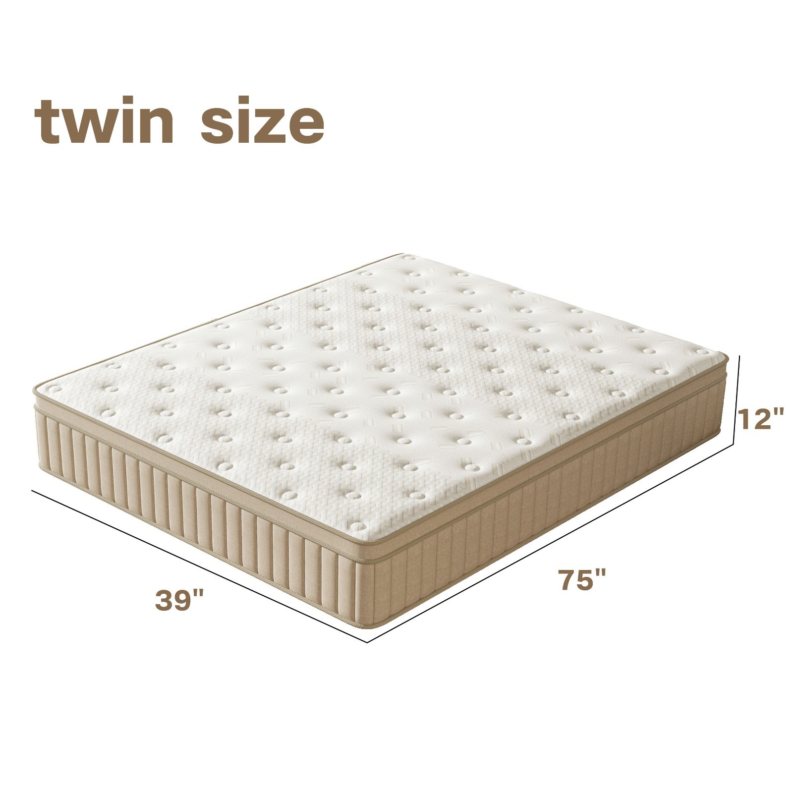 10/12/14In Memory Foam & Spring Hybrid Mattress Twin/ Full/Queen/King Bed In Box