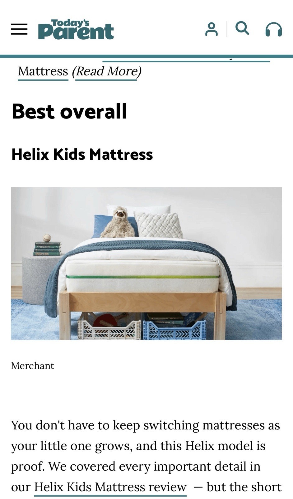 Helix Kids Twin Mattress