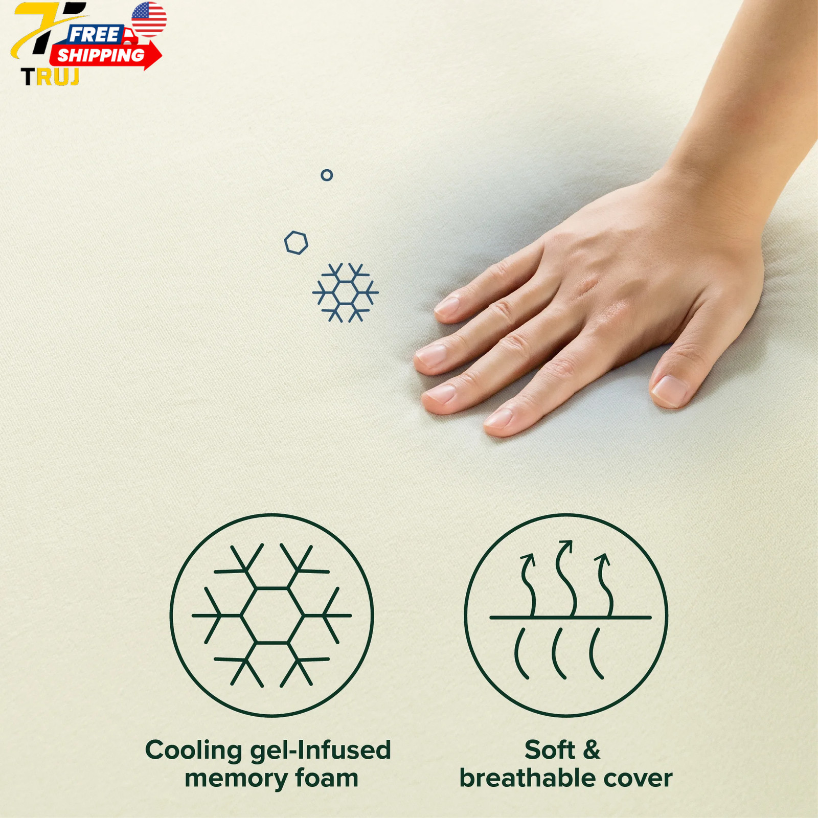 Gel Airflow 6″ Twin Tight Top Memory Foam Mattress