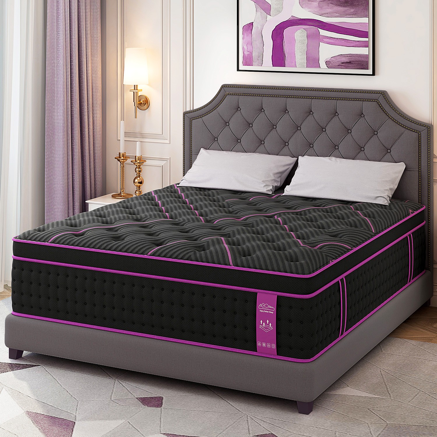12/14Inch Hybrid Bed Mattress Twin Full Queen King Gel Memory Foam Innerspring