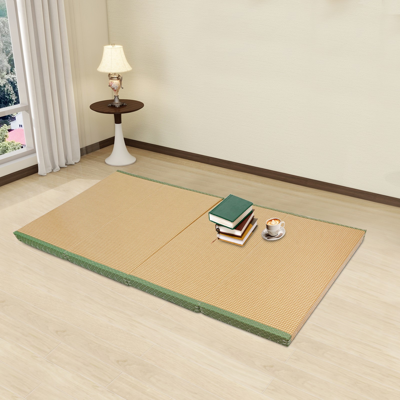 Foldable Tatami Mattress, Rectangle Floor Mattress, Meditation Mat 200*100*5cm
