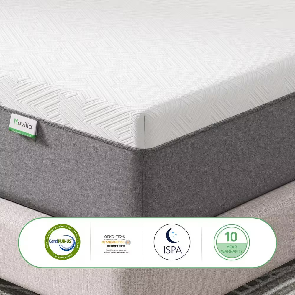 Tight Top 12 In. Medium Gel Memory Foam Twin XL Mattress, Oeko-Tex Standard 100