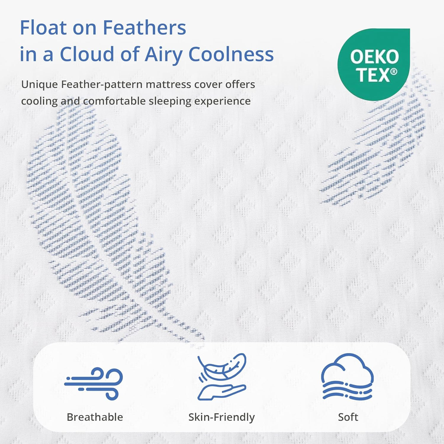12″ Plush Queen Memory Foam Mattress with Cool Gel & Removable Cover