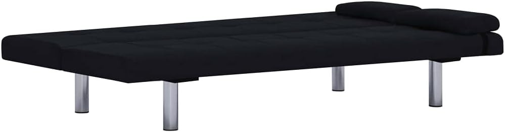 Convertible Sofa Bed, Modern 3-Seater Couch with Natural Wooden Fre,