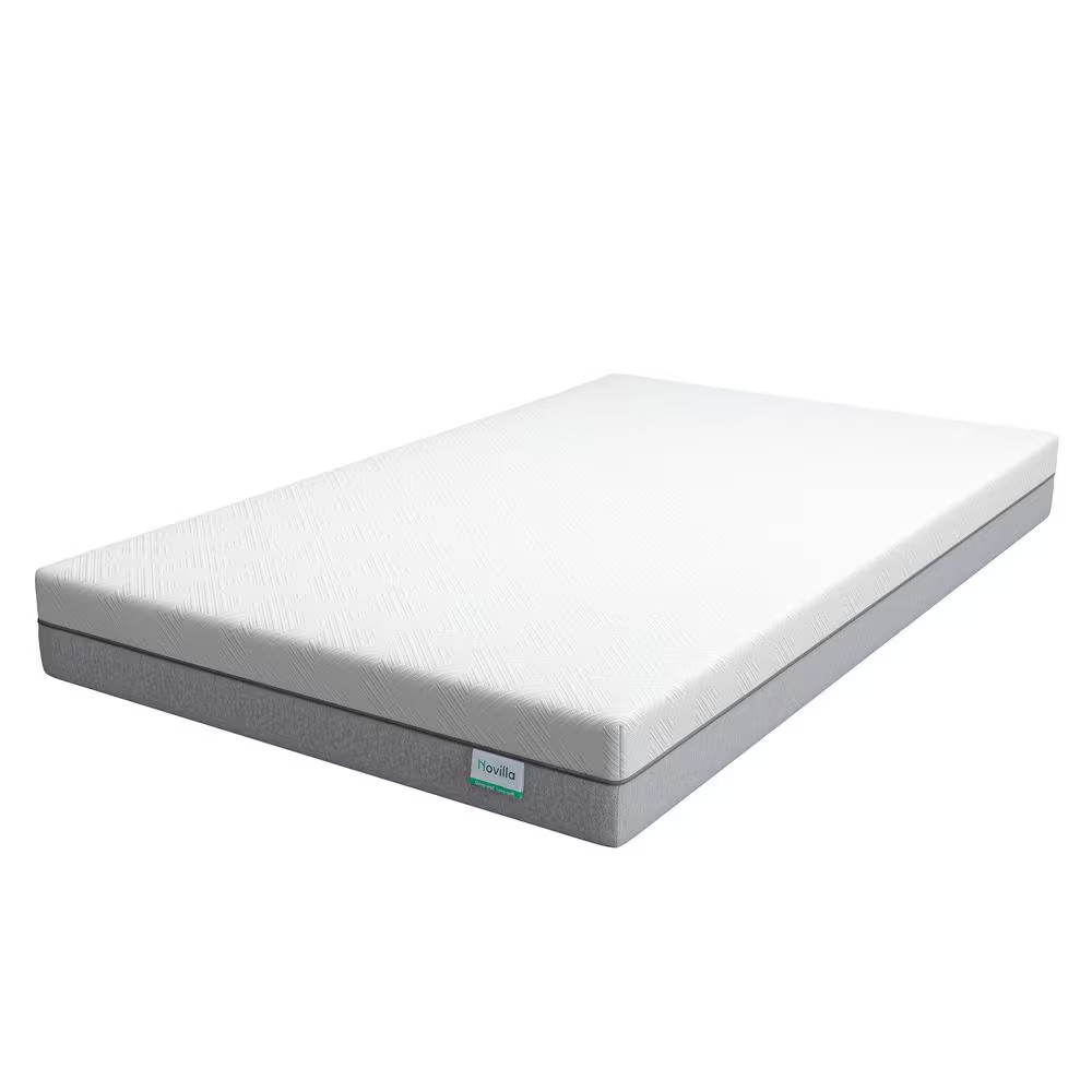 Twin Medium Cooling Gel Memory Foam 6 In. Mattress, Breathable and Hypoallergeni