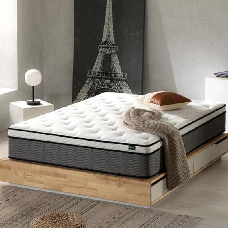 Hybrid Mattress Support Medium Feel Motion Isolation Safe Foam Shipping Box New