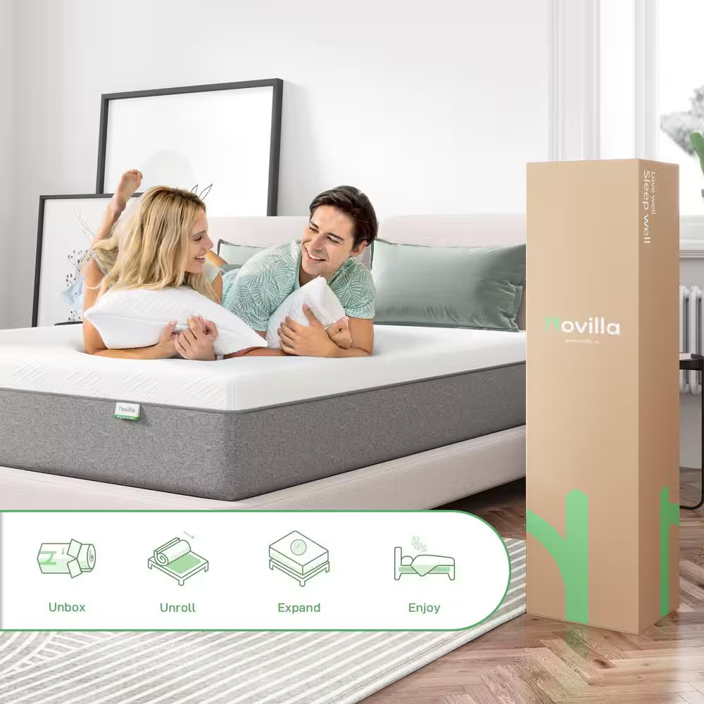 Tight Top 12 In. Medium Gel Memory Foam Twin XL Mattress, Oeko-Tex Standard 100