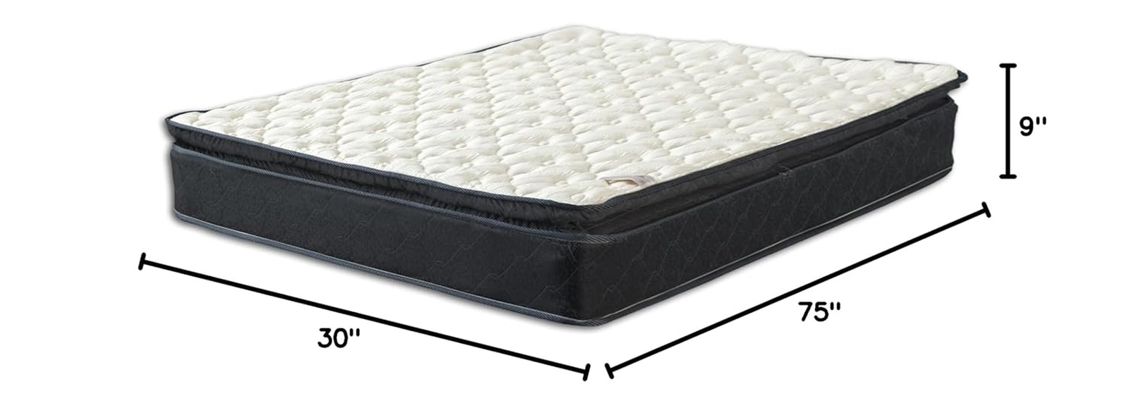 9-Inch Medium Firm Hybrid Mattress with Pocket Coils, Bed in a Box