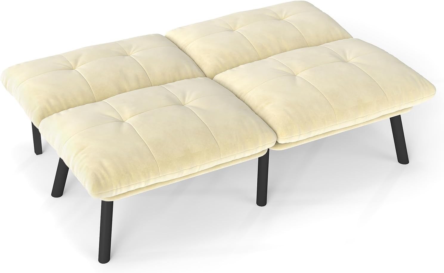 63″ L x 32″ W x 31″ H Cre Convertible Folding Sofa Bed Fabric Metal Fre