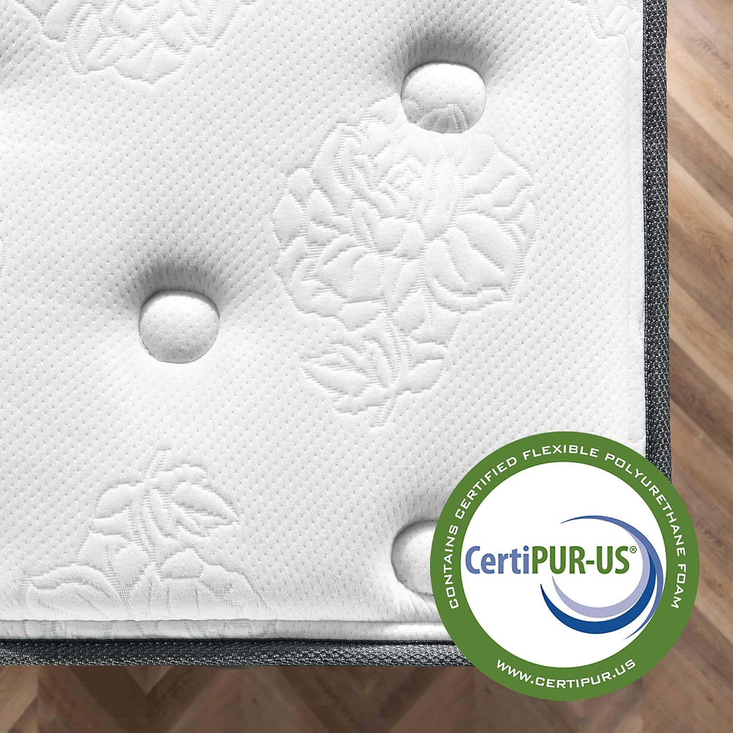 Zinus 10 Inch Comfort Support Cooling Gel Hybrid Mattress, Full, Tight Top Inner