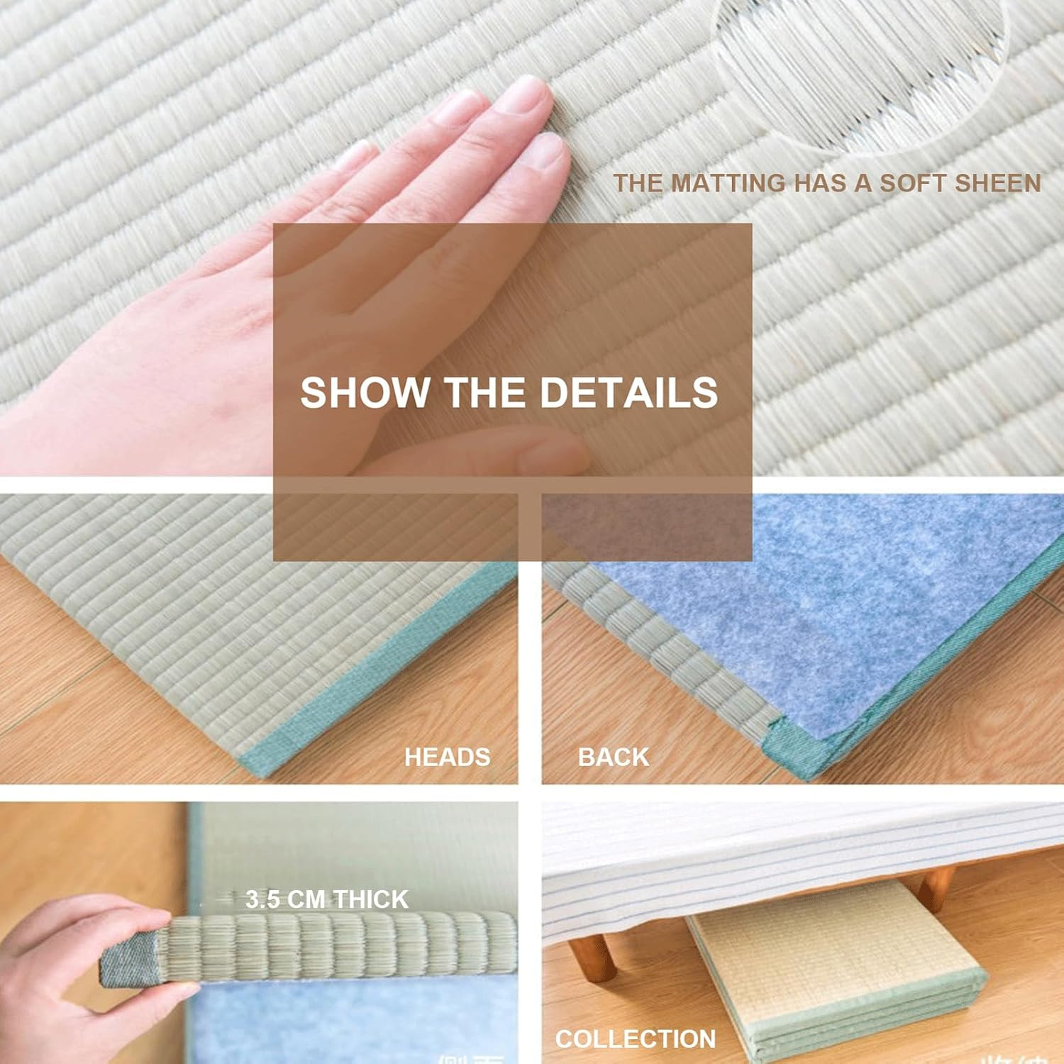 Trifold Folding Mattress – 3.5cm Space-Saving Bed for Travel & Guests