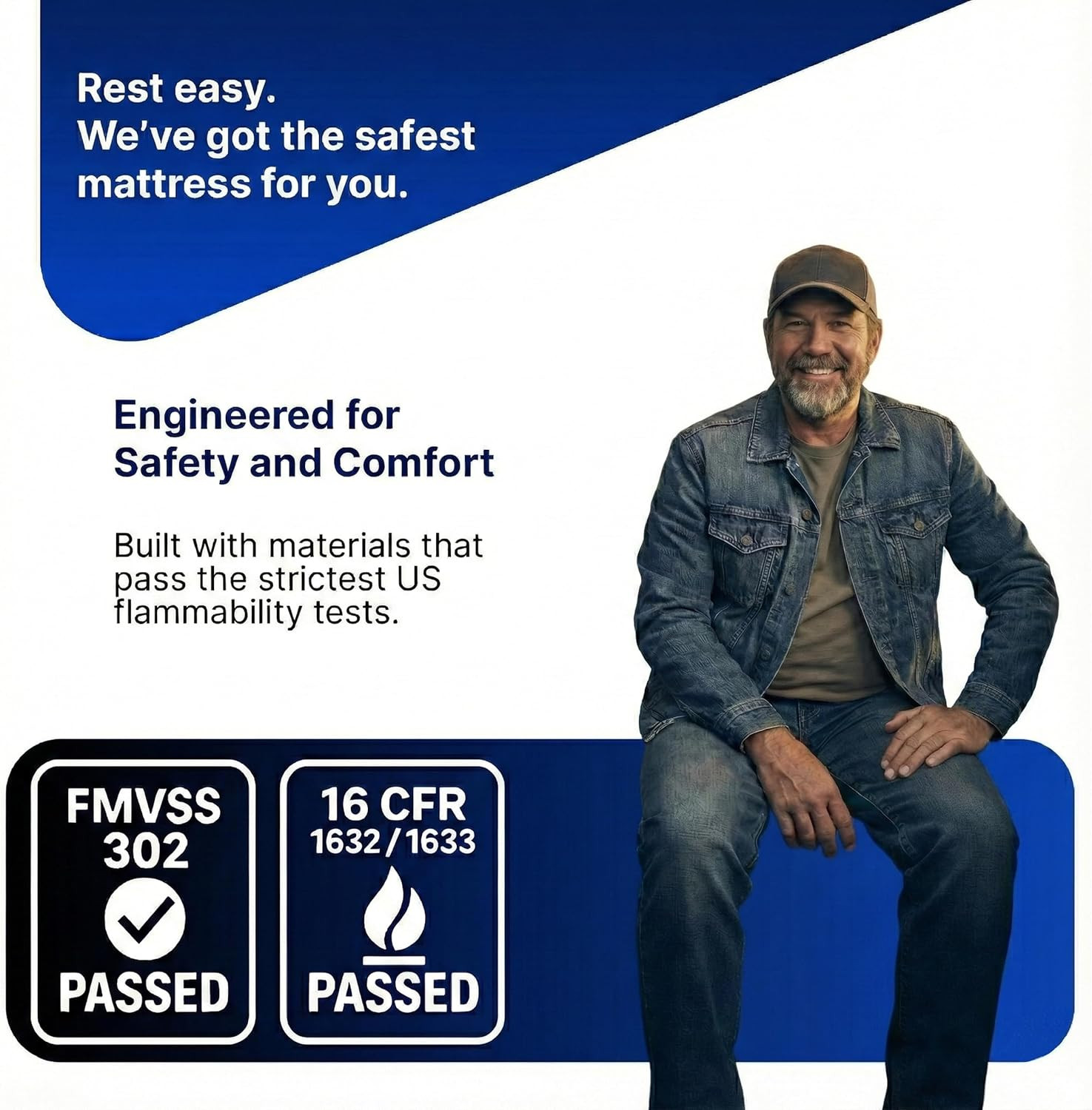 7 Inch Semi Truck Mattress – 28X79, Memory Foam Mattress, Slim Bunk Size, Medium