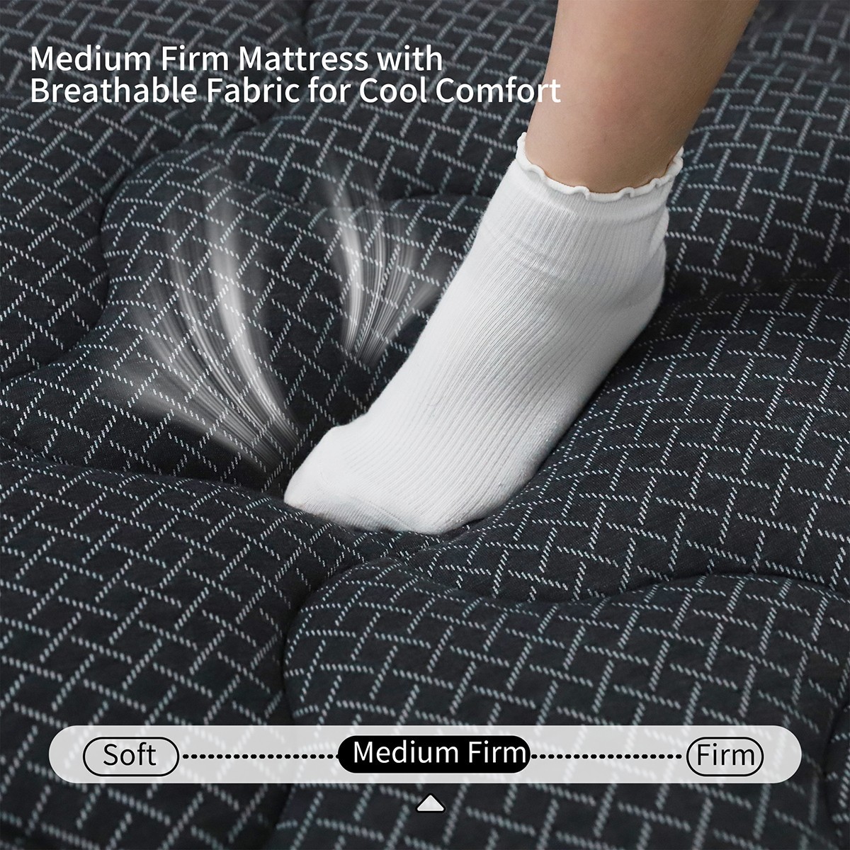 8″/12″/14″ Gel Memory Foam Pocket Spring Mattress in a Box Twin Full Queen King