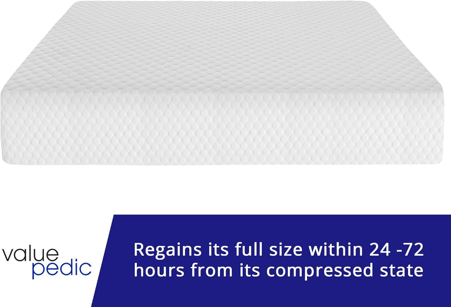 Twin Size 8-Inch Gel Memory Foam Mattress, Comfortable with Pressure Relieving E