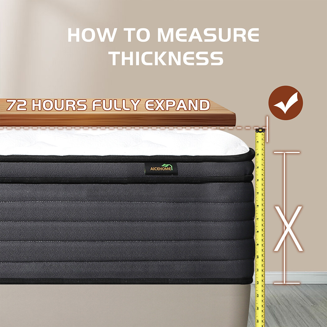 12/14 in Mattress Twin Full Queen King Size Memory Foam Hybrid Spring Mattresses
