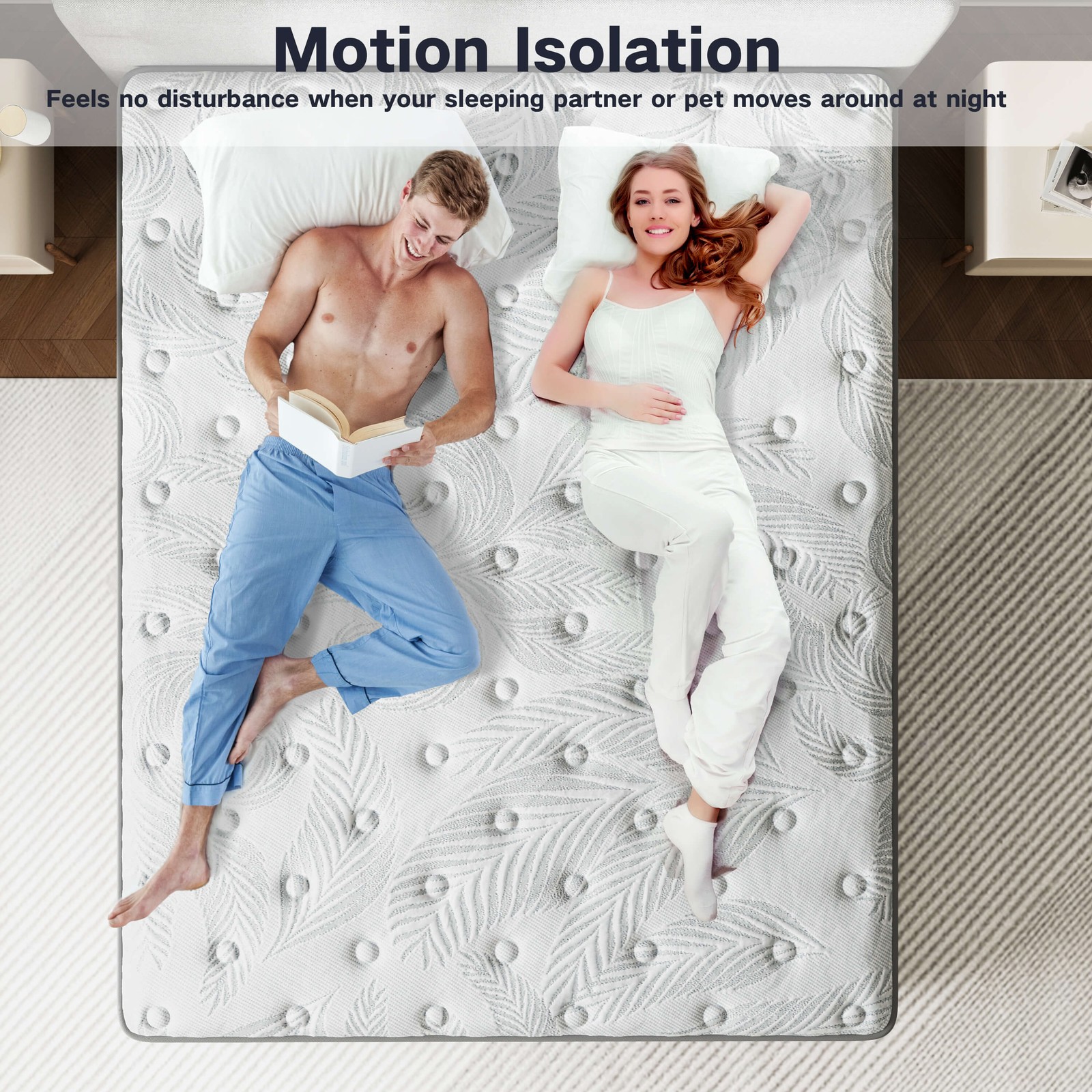 12″ 14″ Mattress Queen Full Size Comfort Spring Memory Foam Hybrid in a Box
