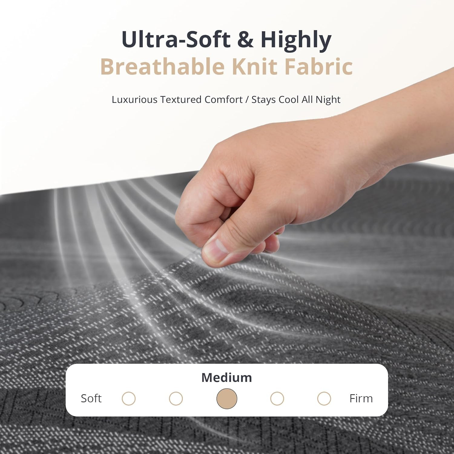 Dyonery King Size Mattress, 12 Inch Gel Memory Foam, Cooling & Back Pain Relief,