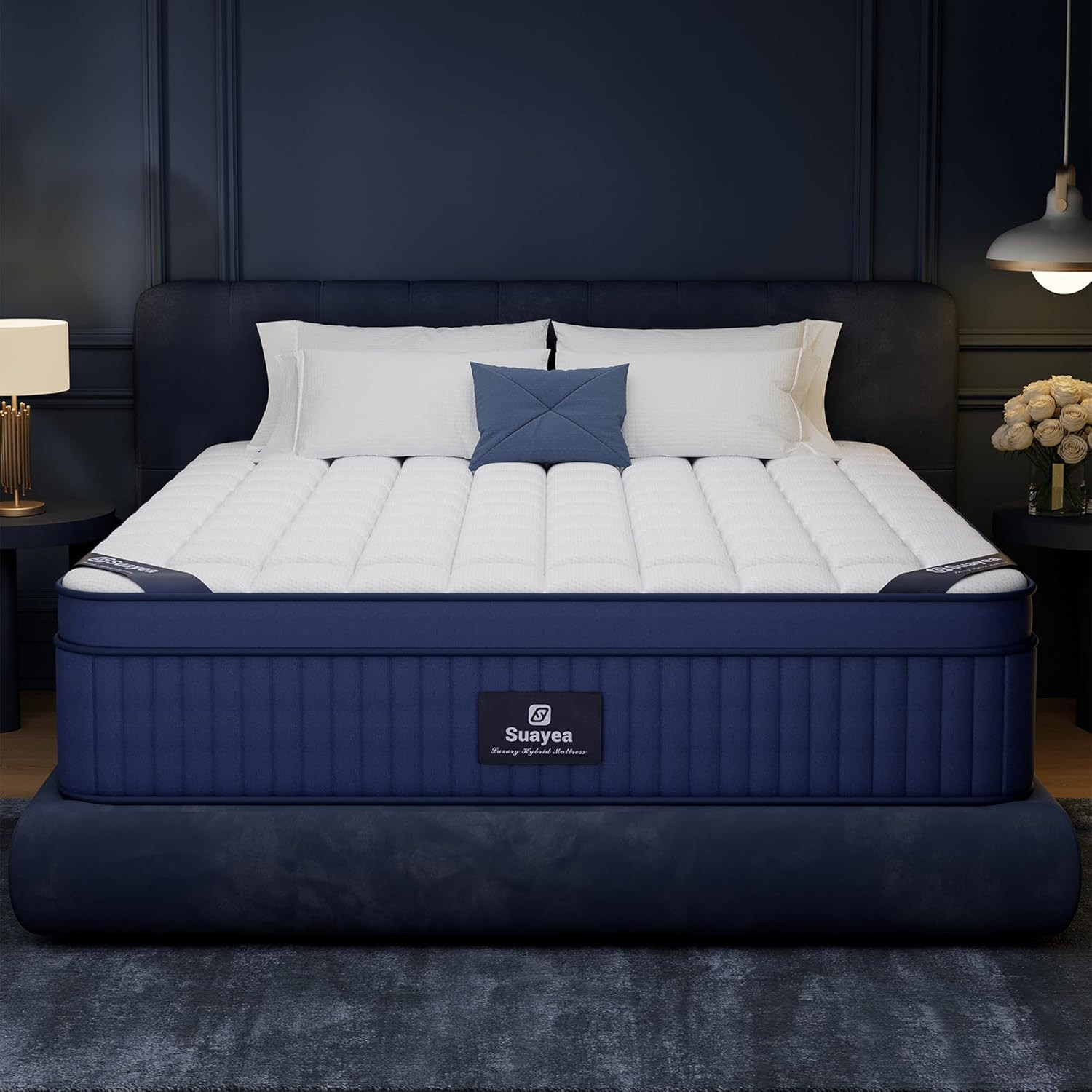 Upgraded 14″ King Size Cool Gel Memory Foam Hybrid Mattress for Ultimate Comfort
