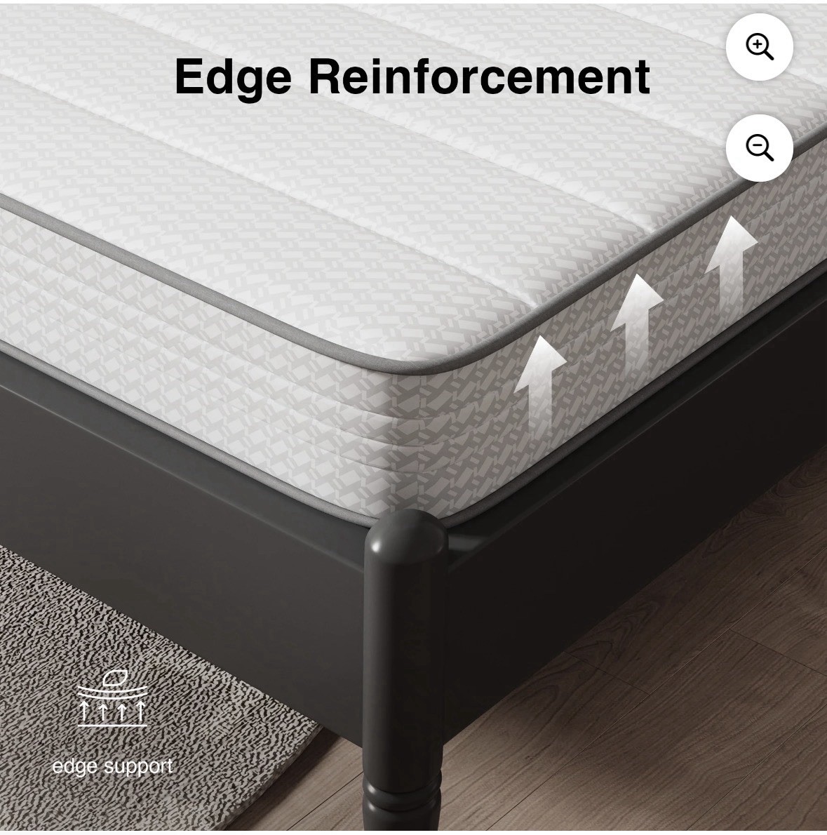 Avenco CozyNest 6 Twin Size Medium Supportive Innerspring Mattress White New