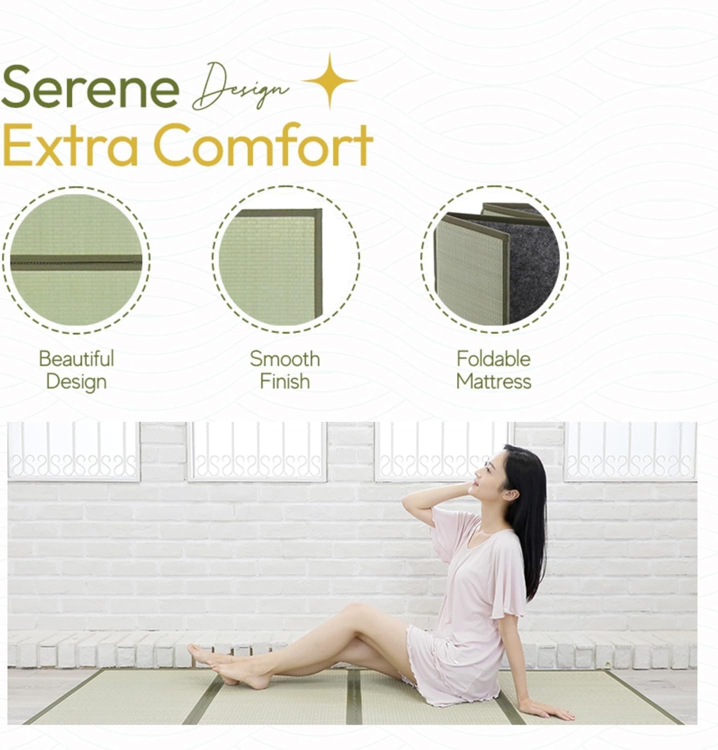 Japanese Traditional Tatami Mattress, Igusa Rush G