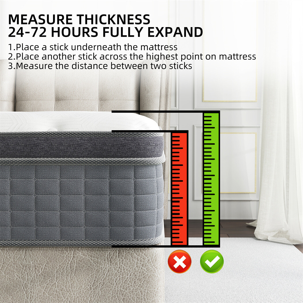 10/12/14 Inch Memory Foam Mattress Twin Full Queen King Size Spring Bed in a Box