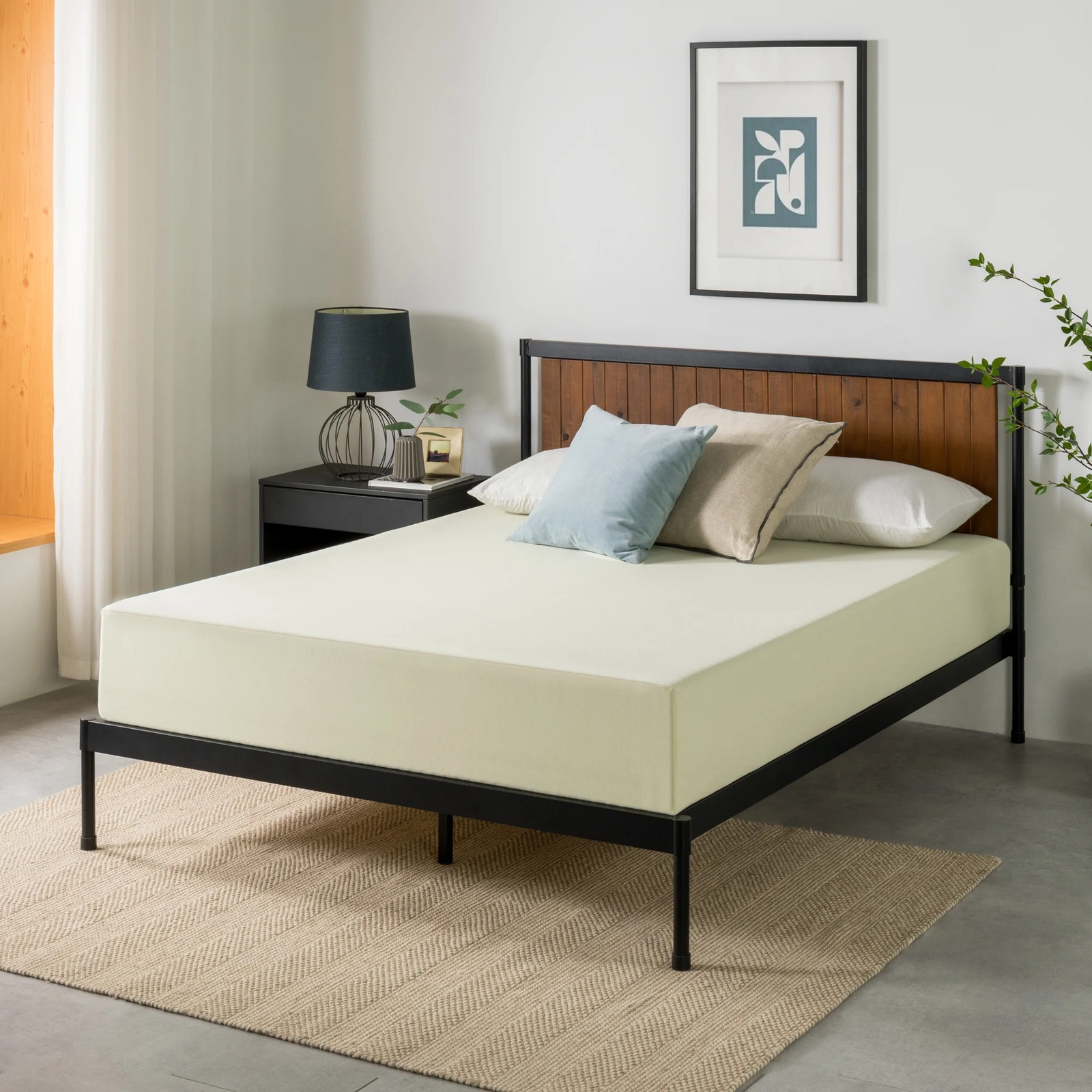 8 Inch Twin Full Queen Size Gel Airflow Memory Foam Mattresses Medium Tight Top