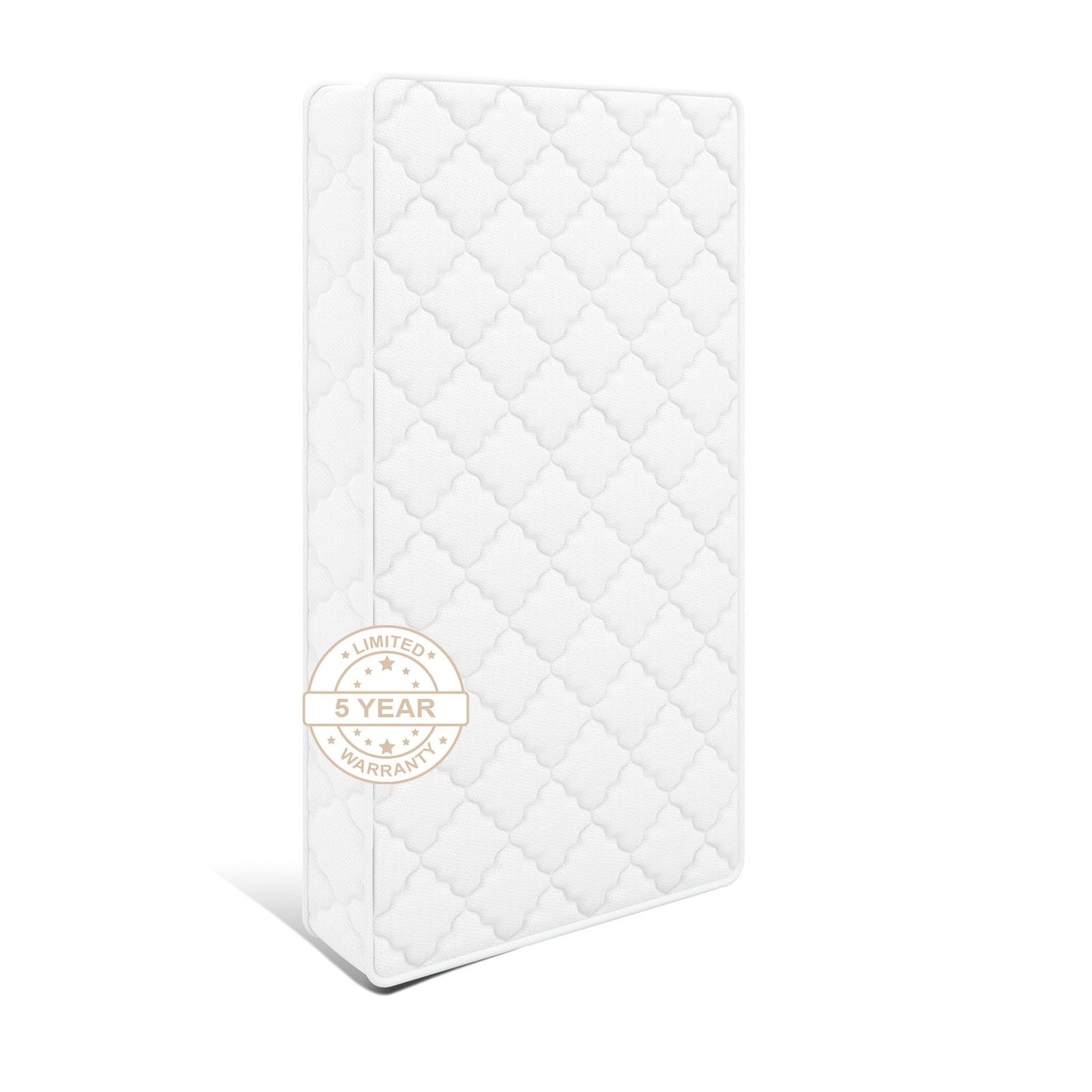 52×27.5 Premium Mattress,100% Knitted Fabric, 5″ Thick Firm Soft High Density Fo