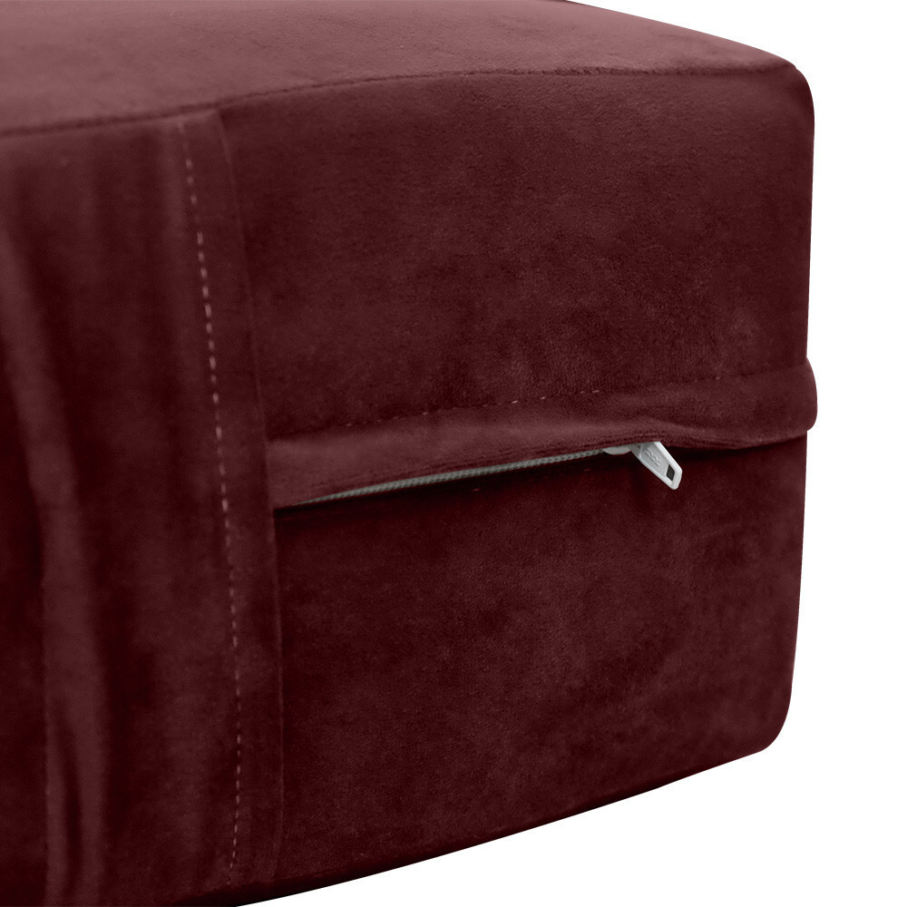 Knife Edge 8″ Twin-XL 80x39x8 Velvet Indoor Daybed Mattress |COVER ONLY|-AD368