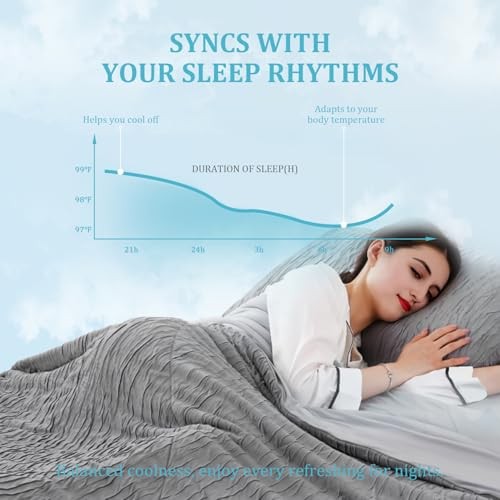 Cooling Comforter for Hot Sleepers Full/Queen Full / Queen (90″x90″) Dark Grey