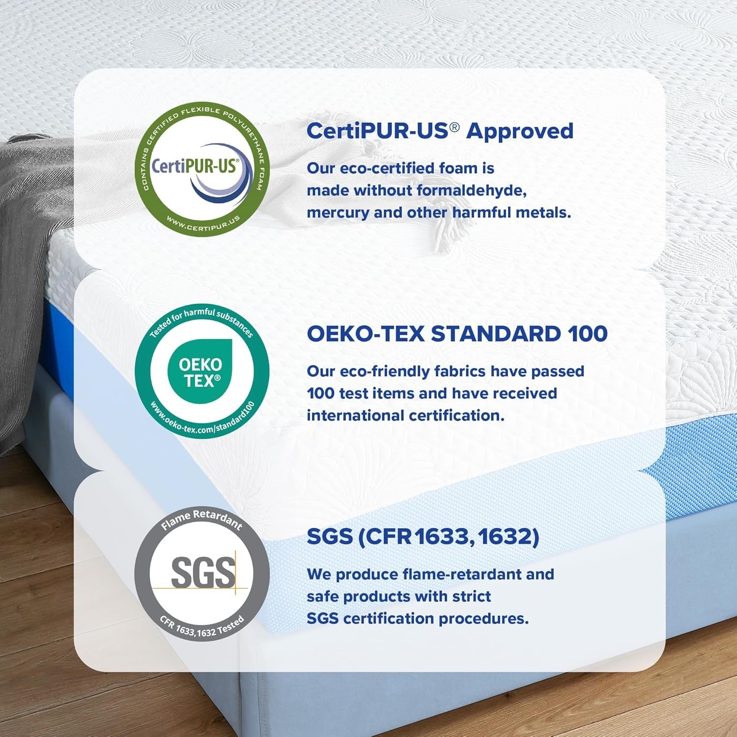 Olee Sleep Twin Mattress, 10 Inch Gel Memory Foam Mattress #2258T R9