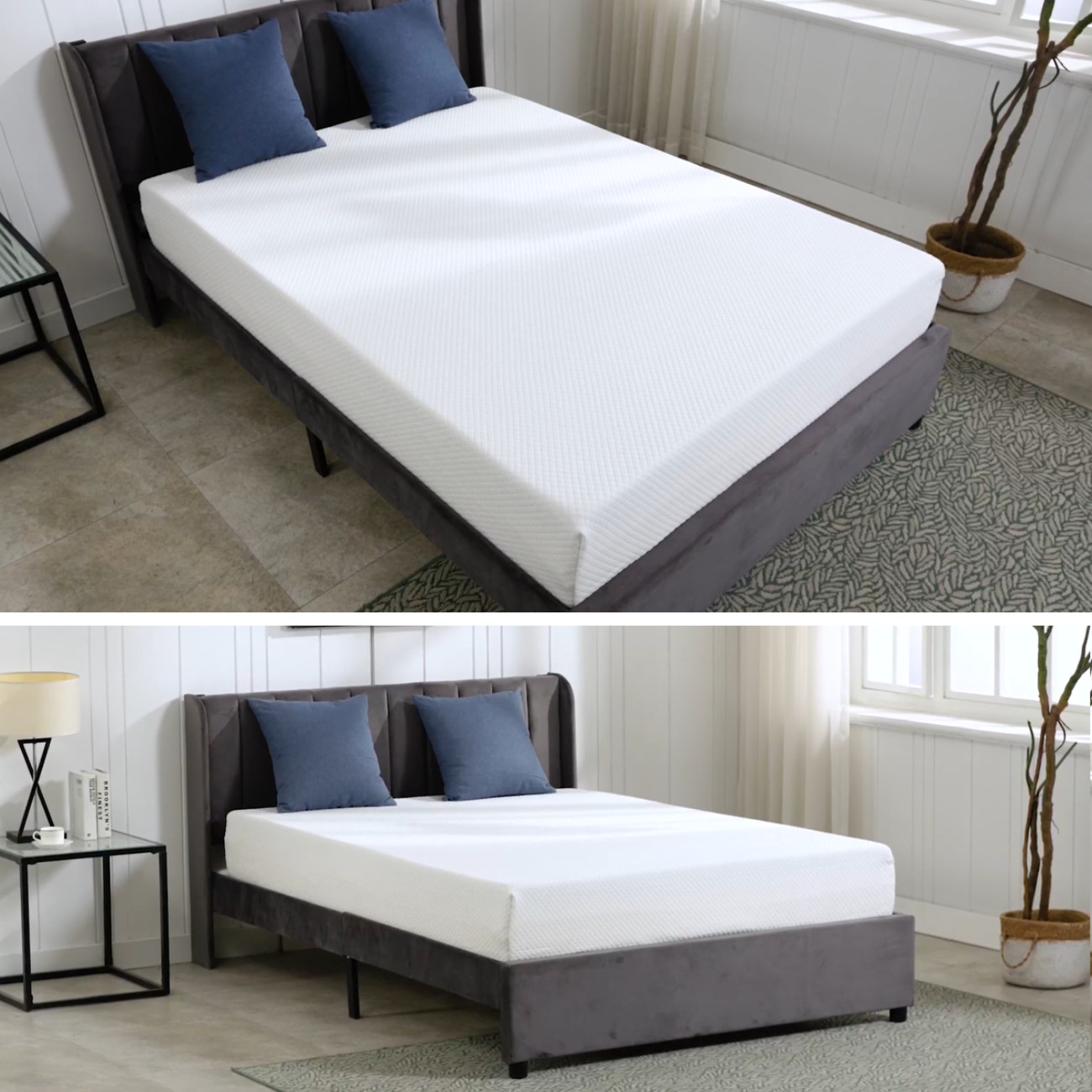 8″ Gel Memory Foam Full Mattress Bed in a Box Washable Removable Cover