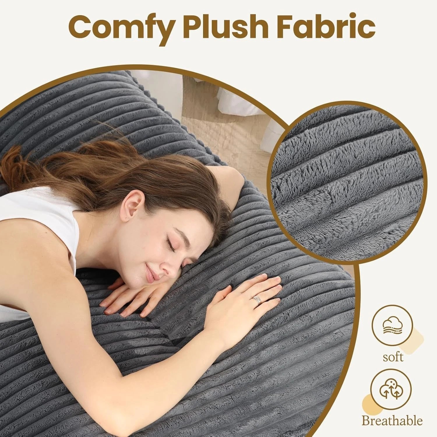10″ Queen Futon Mattress – Soft & Supportive Folding Sofa Bed for Every Space