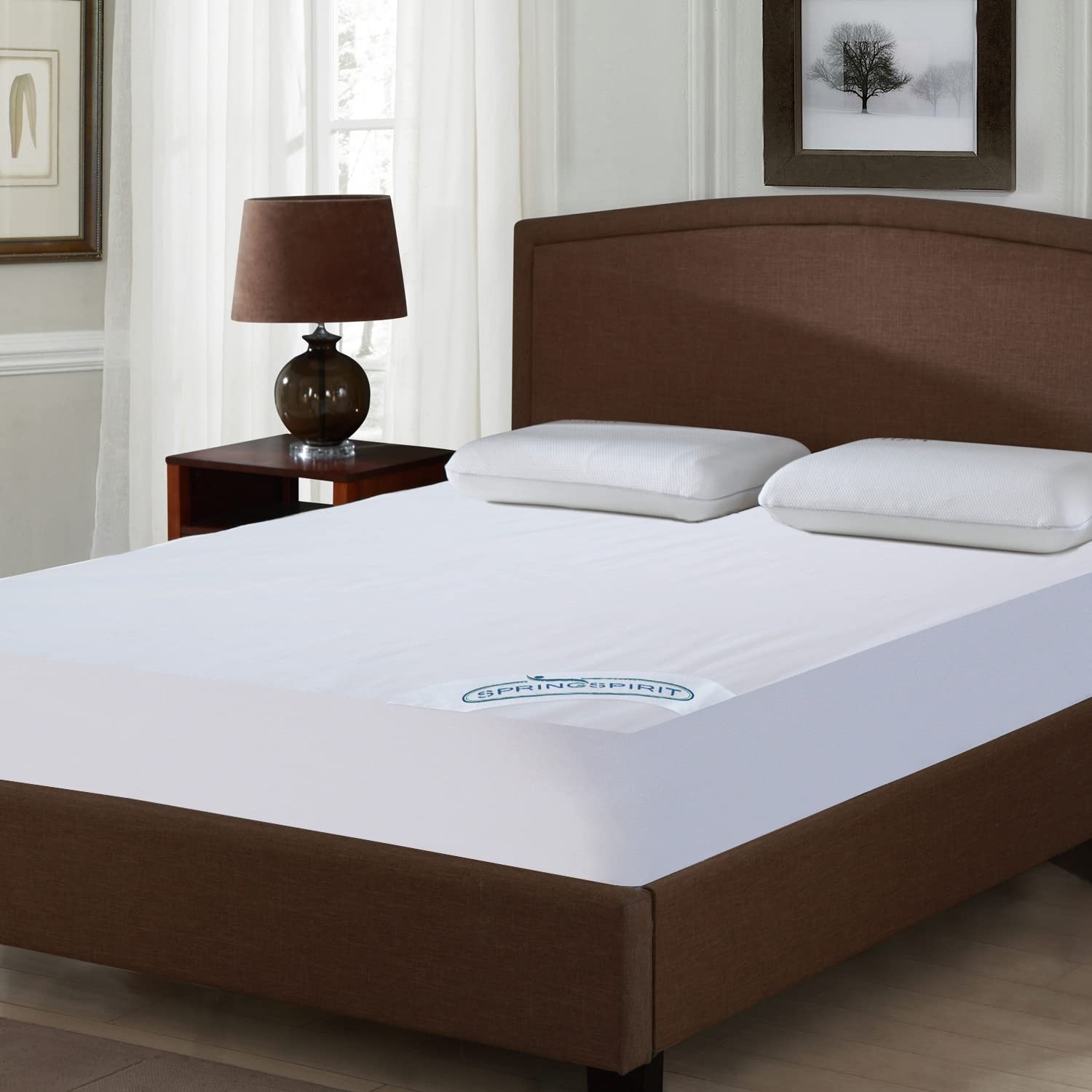 SPRINGSPIRIT Full Extra Long (XL) Waterproof Mattress XL, White