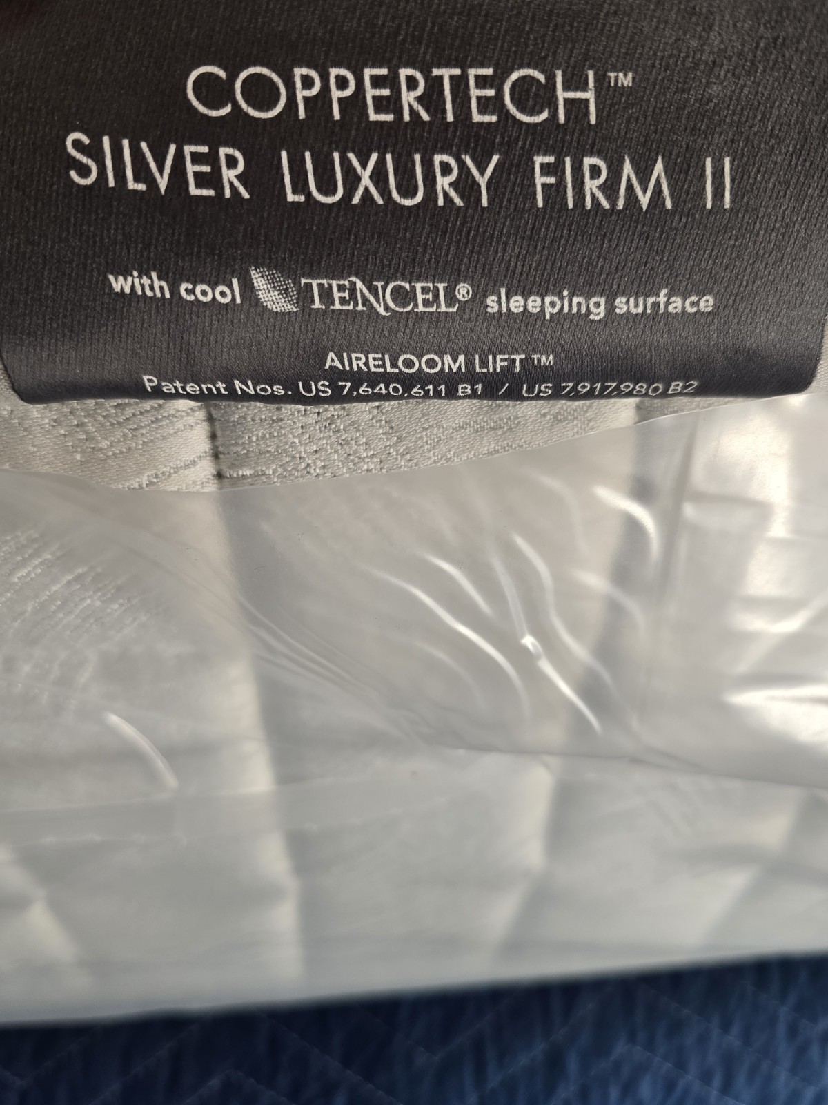 Hotel Collection Aireloom Vitagenic CopperTech Silver ll 13.5″ Luxury Firm Queen