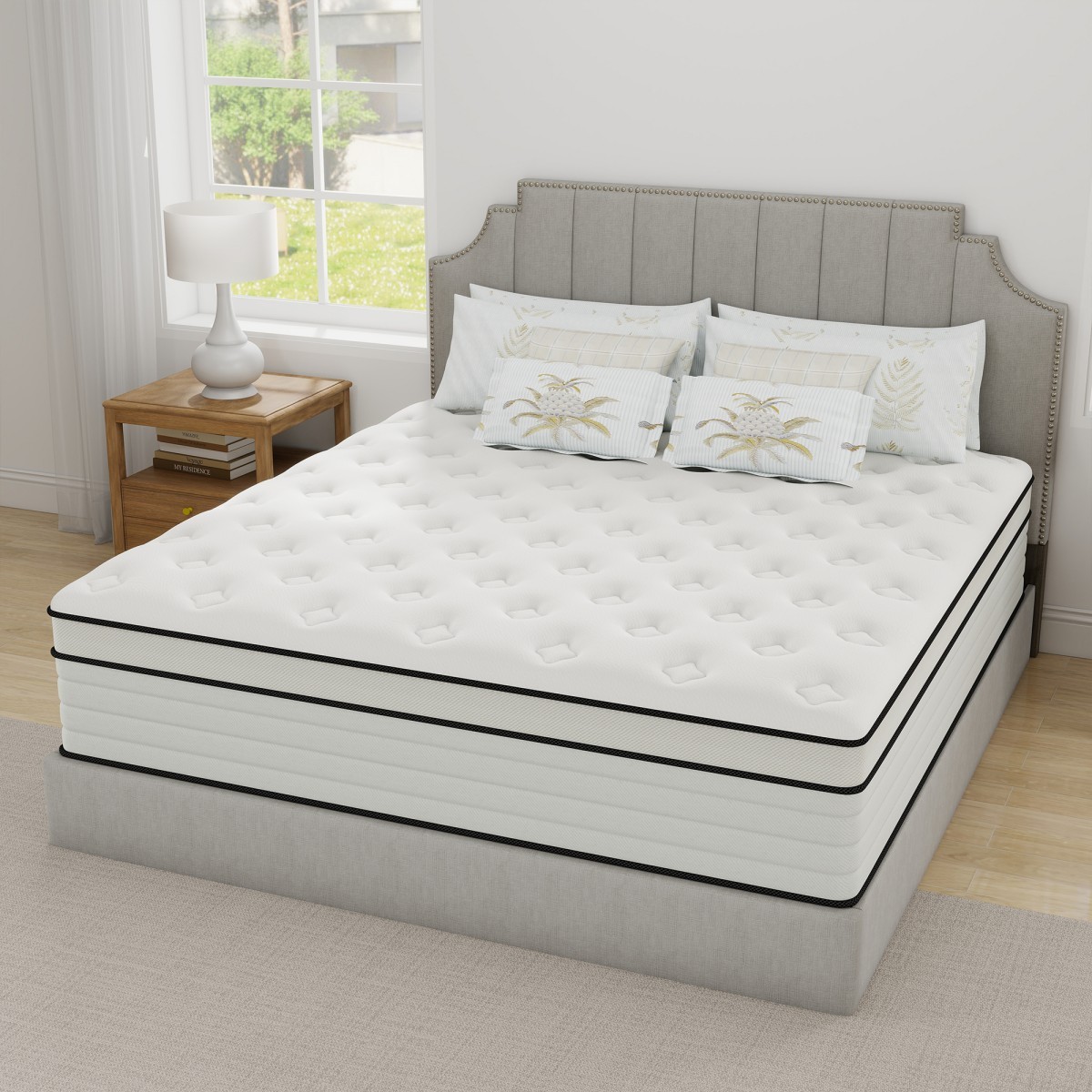 12/14 Inch Hybrid Mattress Gel Memory Foam Spring Twin Full Queen King in a Box