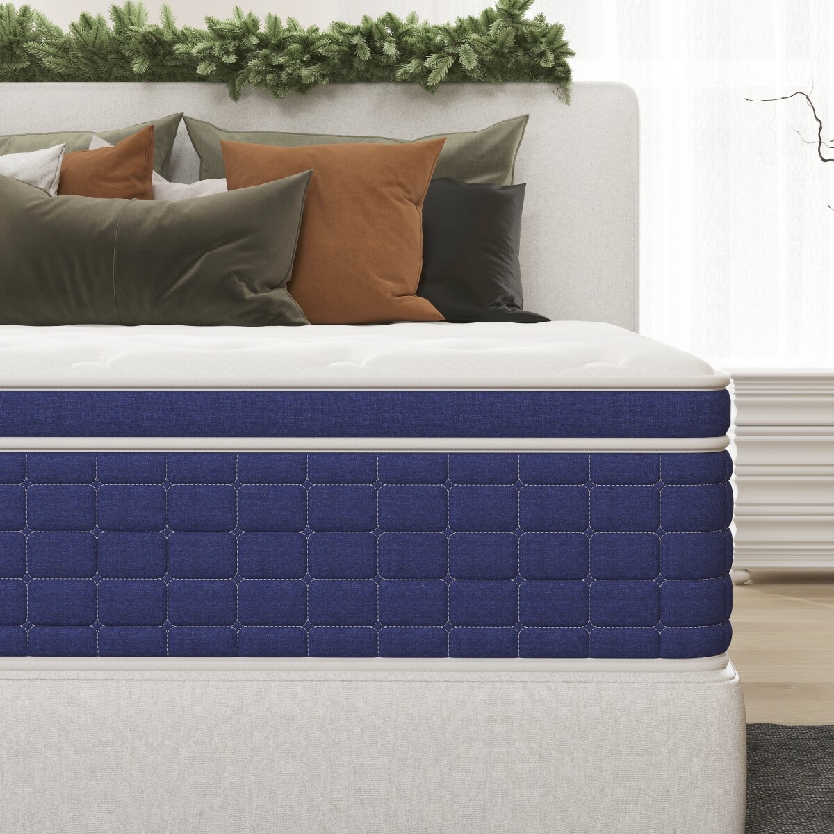 12″ 14″ Twin Full Queen King Size Mattress Hybrid Innerspring Foam Bed in a Box