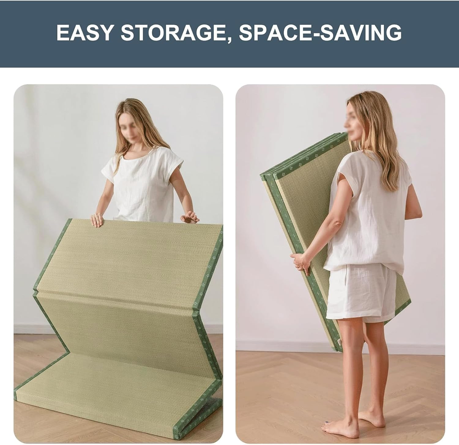 Trifold Folding Mattress – 3.5cm Space-Saving Bed for Travel & Guests