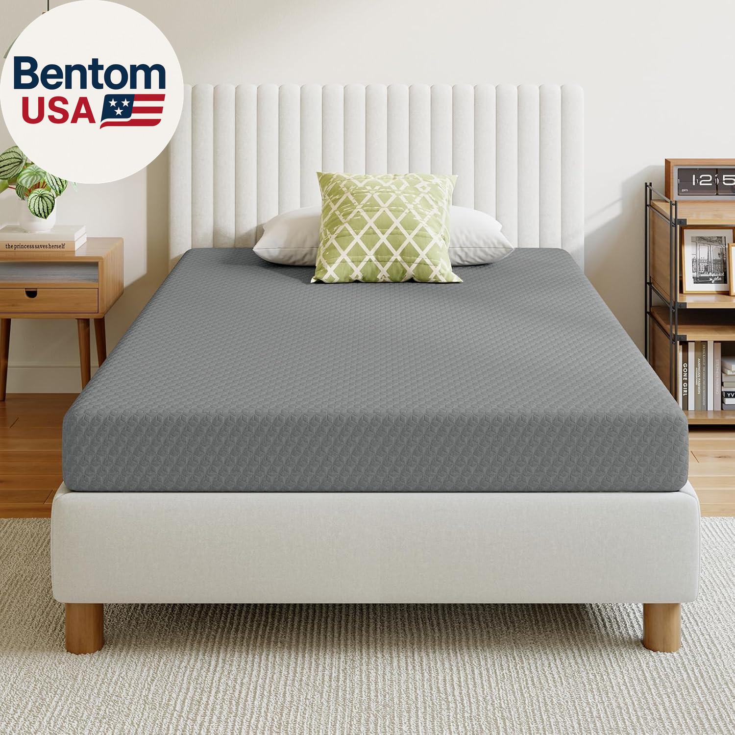 8 Inch Twin Mattress, Cooling Memory Foam Mattress Twin Size for Quick Asleep &