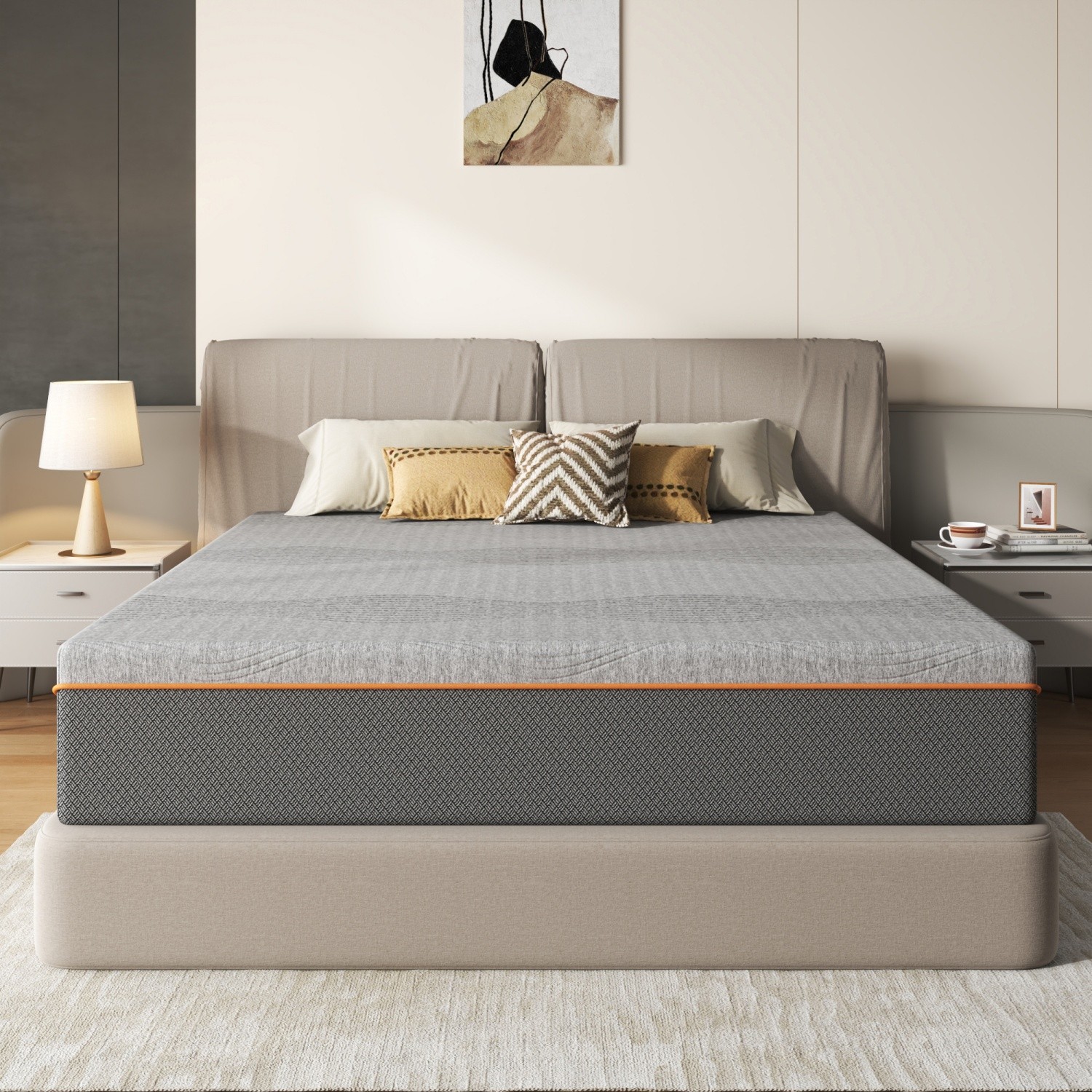 14in Full/Queen/King Size Memory Foam Mattress Medium Soft CertiPUR-US Certified