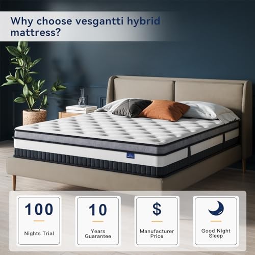 Mattress Innerspring Multilayer Hybrid Mattress – Ergonomic Queen 12 Inch