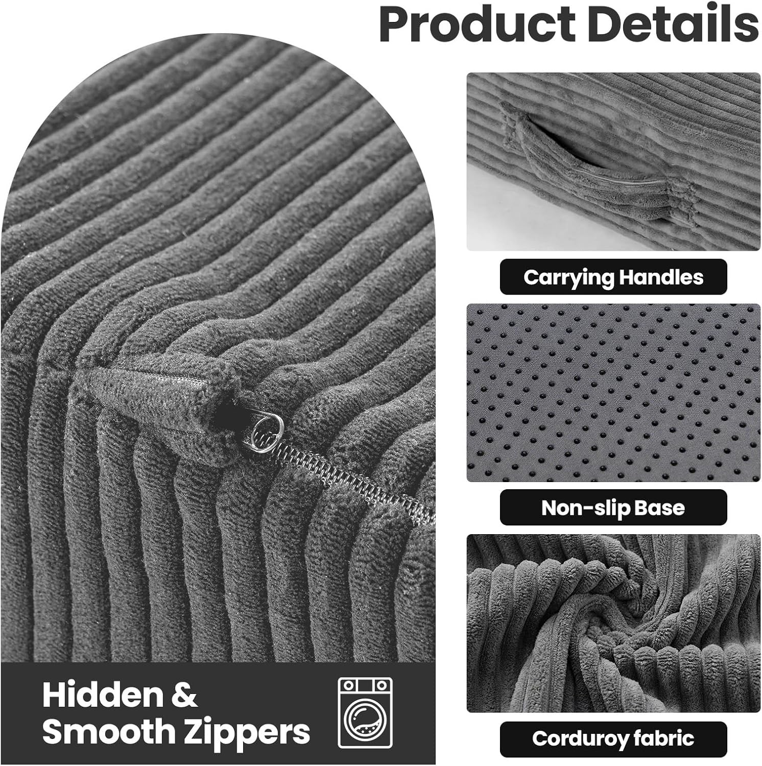 Folding Mattress Queen Size Trifold Mattress 6 inch Foldable Futon Sofa Bed W/