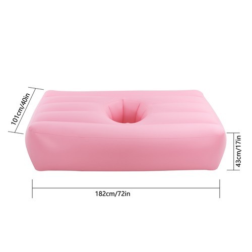 Foldable Inflatable Mattress w/ Reusable Electric Air Pump Post Surgery Recovery