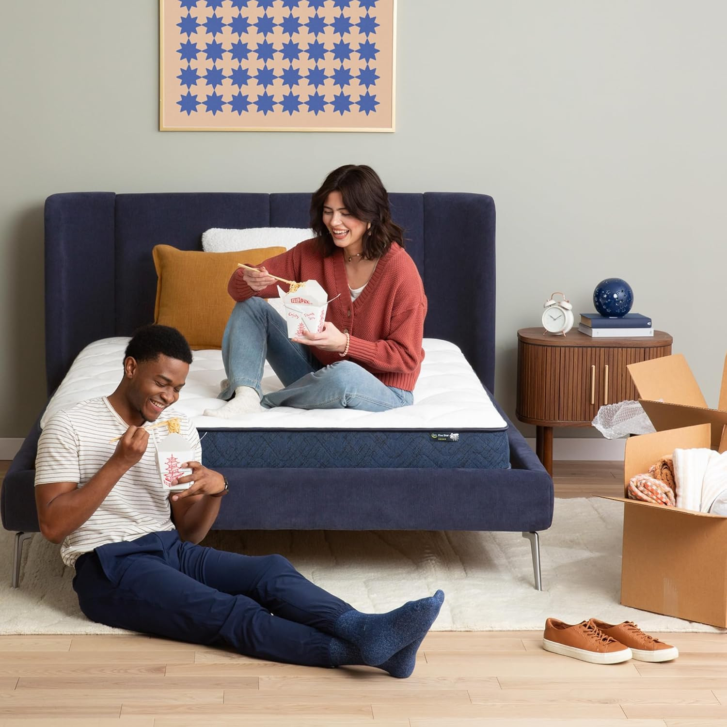 Five Star Tranquility 12″ Plush Pillow Top Queen Mattress – 100 Night Trial