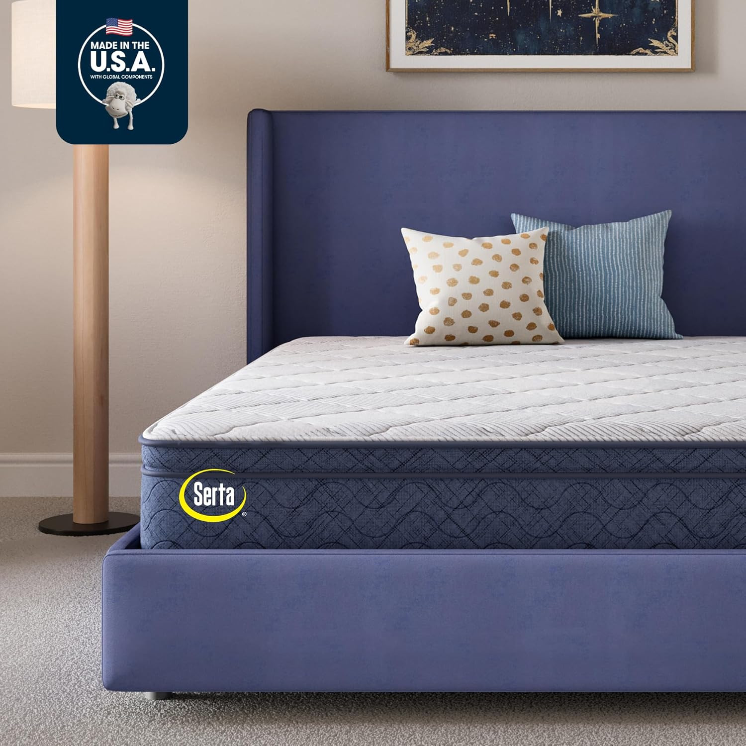 Five Star Tranquility 12″ Plush Pillow Top Queen Mattress – 100 Night Trial