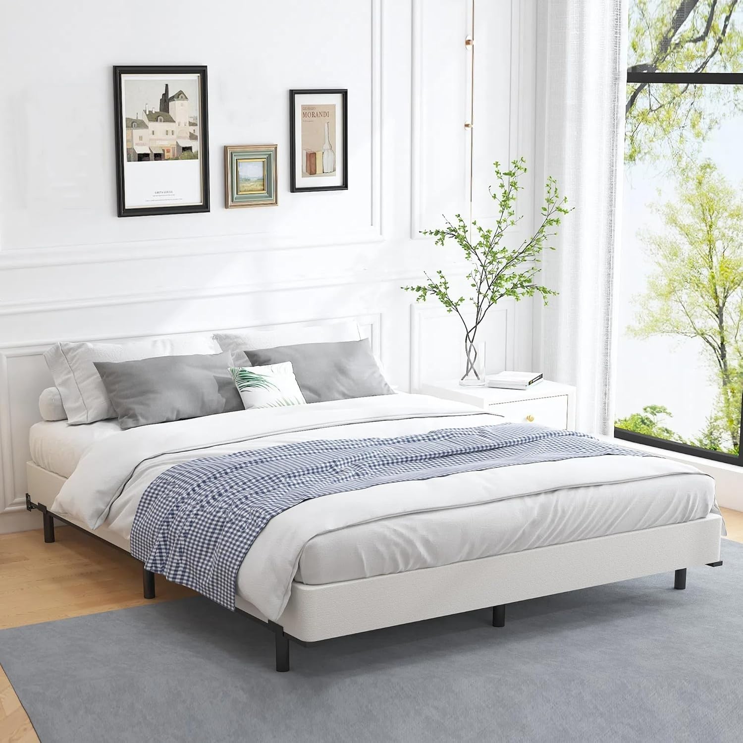 6 Inch Full Box Spring and Cover Set, Box Springs Full Size, Heavy Duty Mattr…