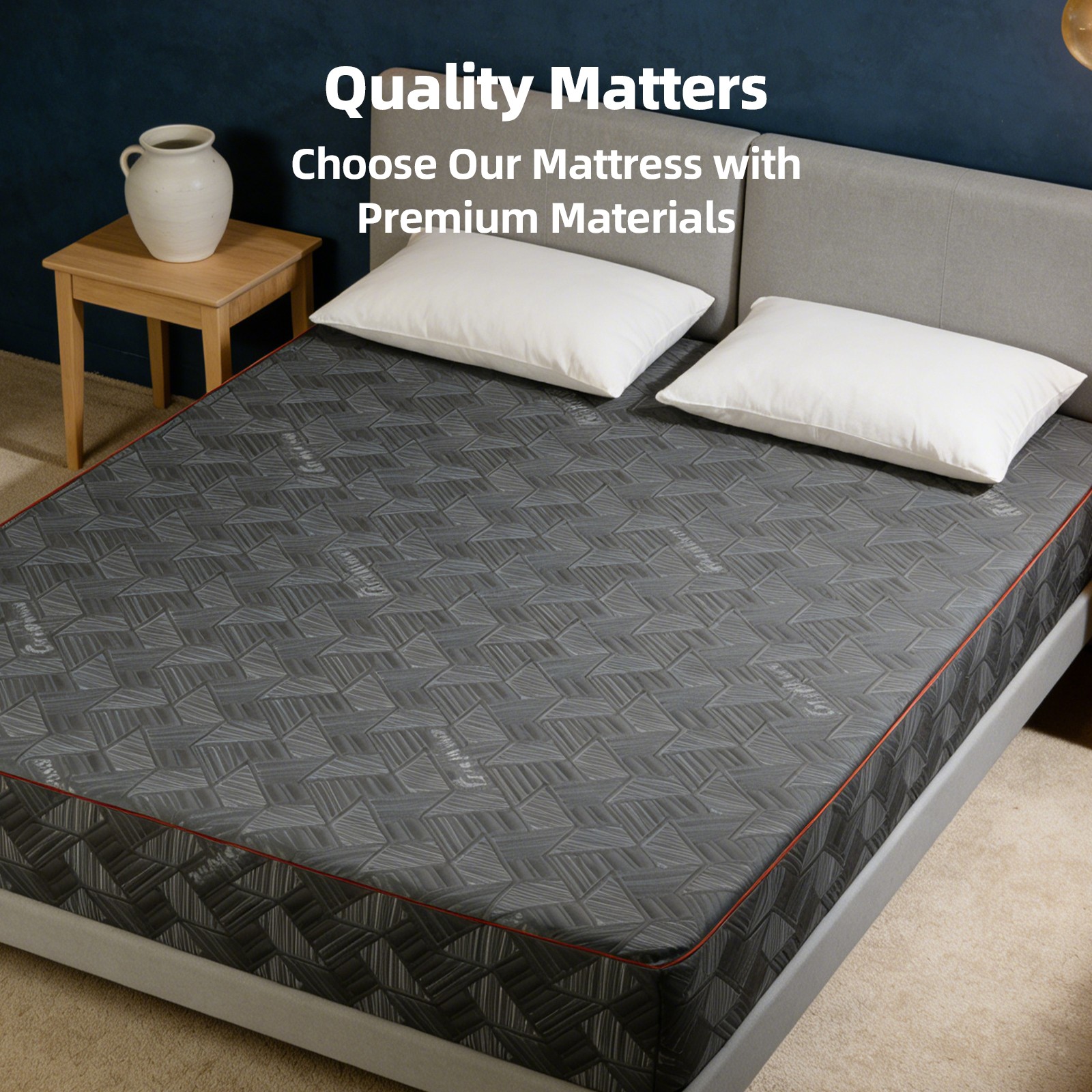 10 Inch Queen Size Mattress – Breathable & Sterilizing, High Rebound Foam