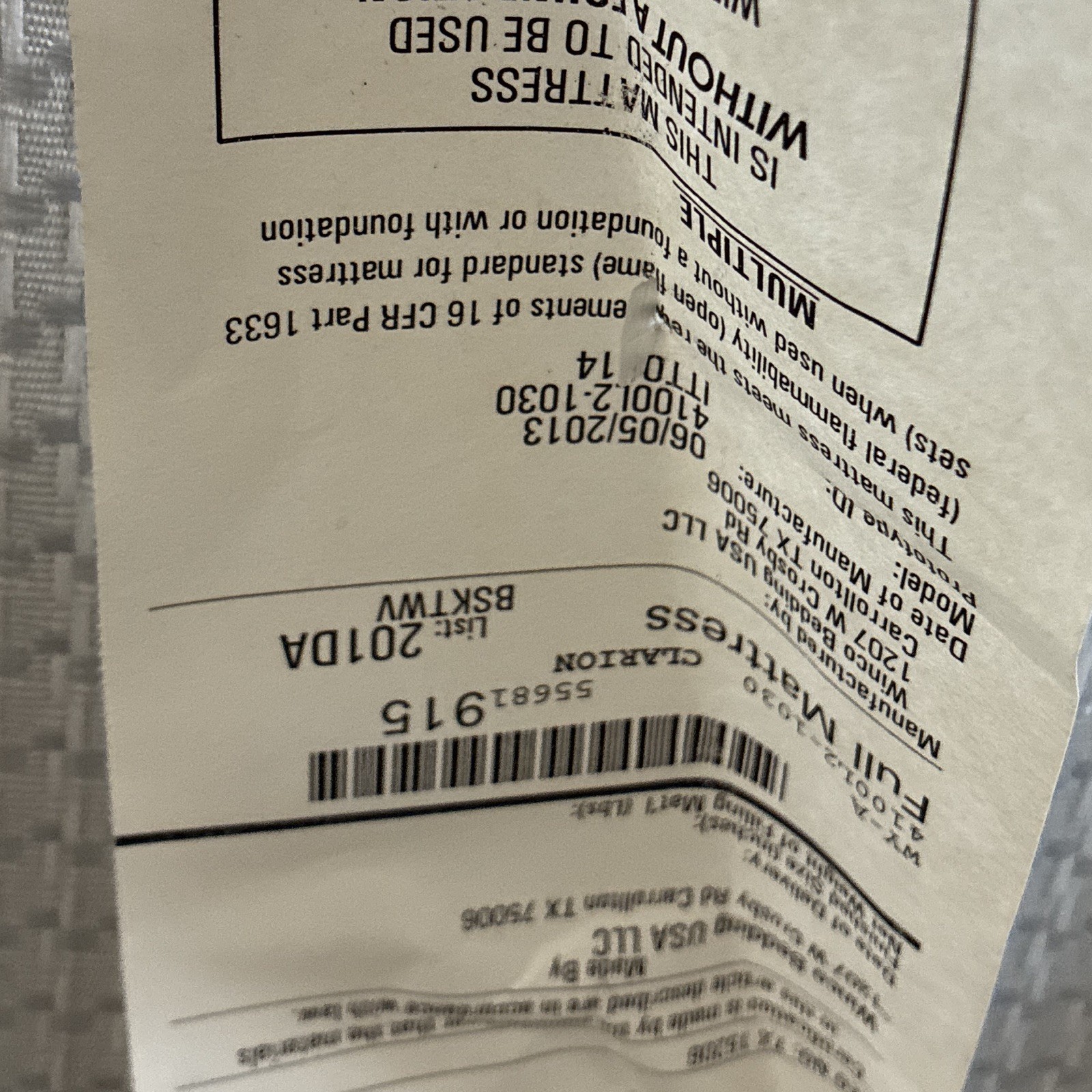 Seepinc Clarion Dream Big Twin Firm Innerspring Mattress, Beige